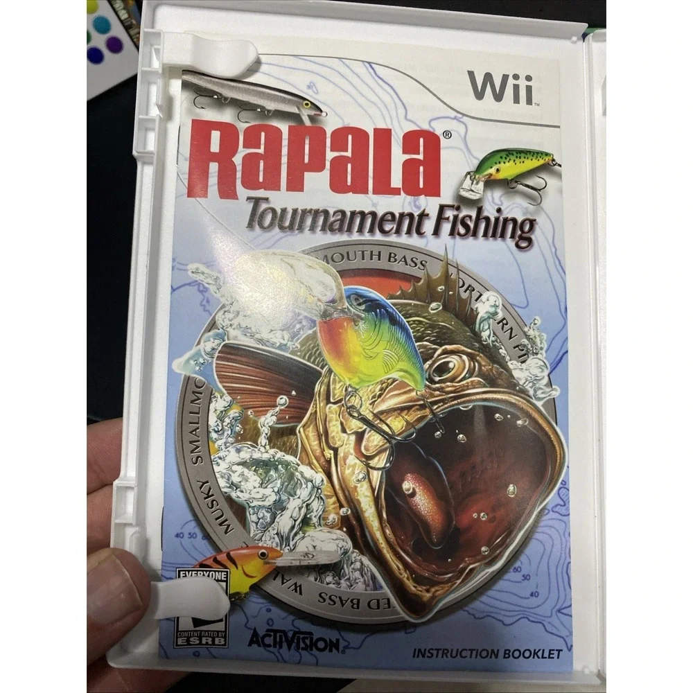 Rapala Tournament Fishing (Nintendo Wii, 2006) With Manual Clean